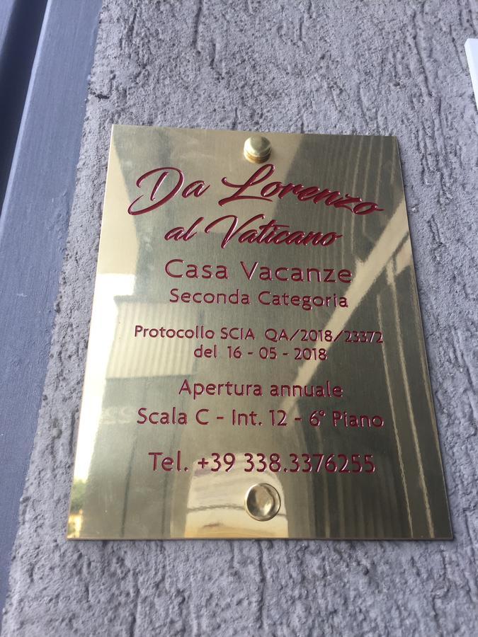 Da Lorenzo Al Vaticano Rzym Zewnętrze zdjęcie